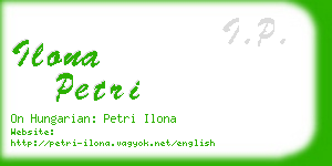 ilona petri business card